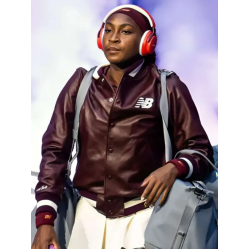 US Open 2025 Coco Gauff Leather Jacket